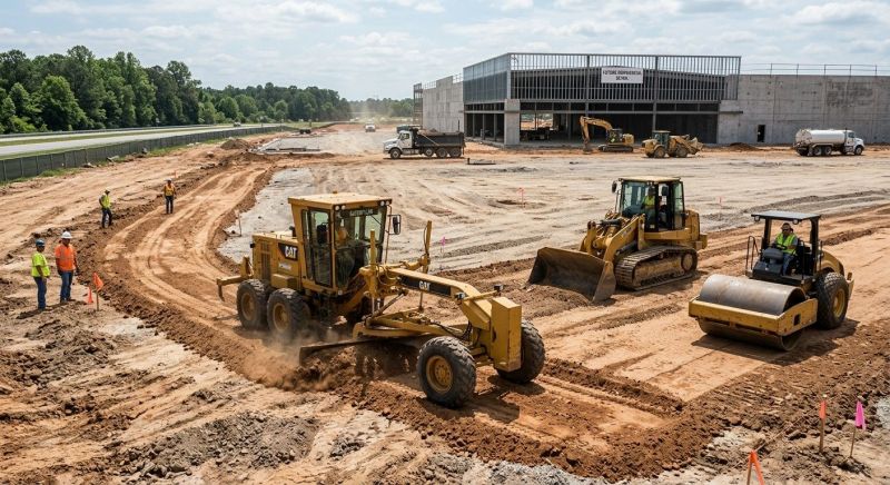 Parking Lot Excavation in Roswell, GA